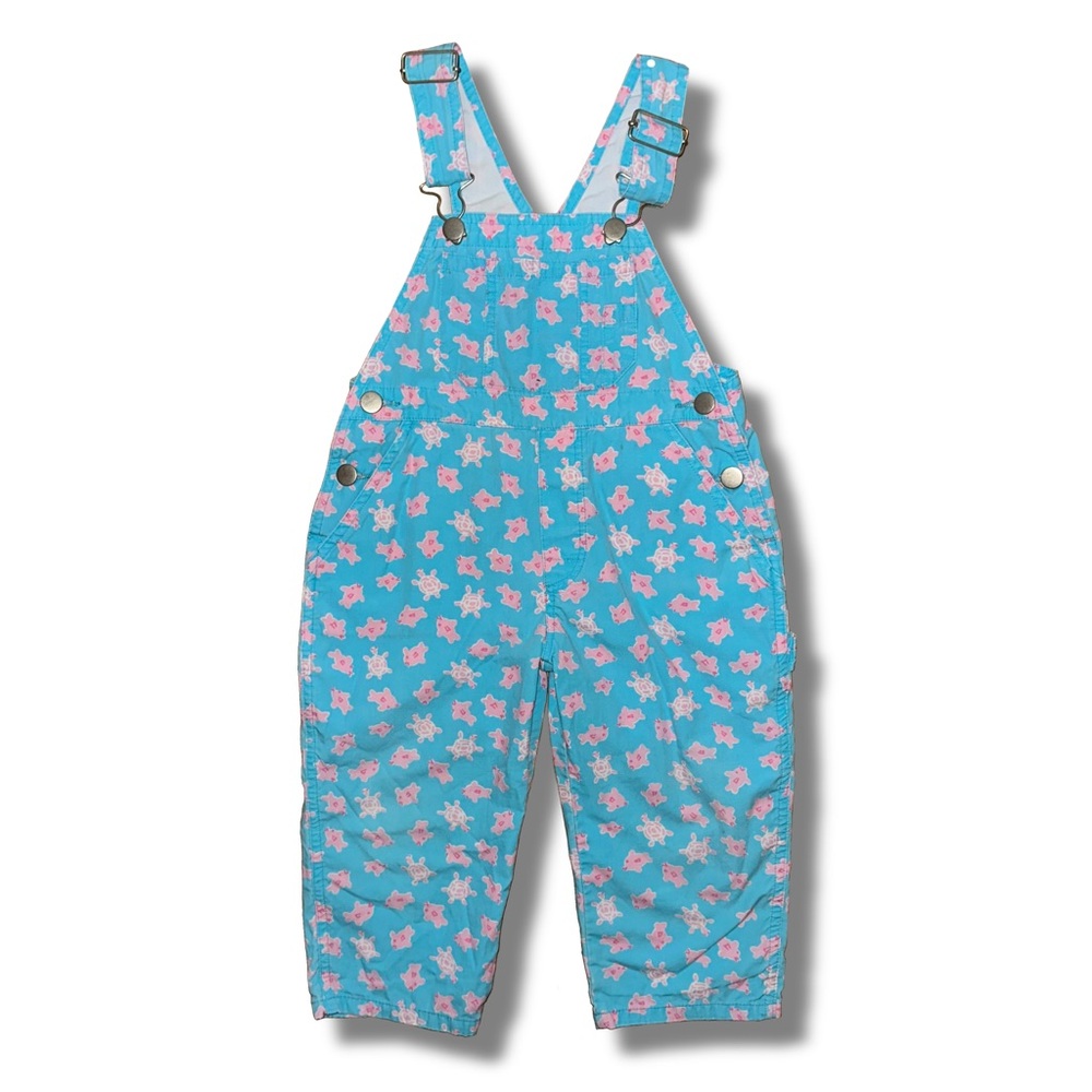 Lilly Pulitzer Blue and Pink Kids Overalls